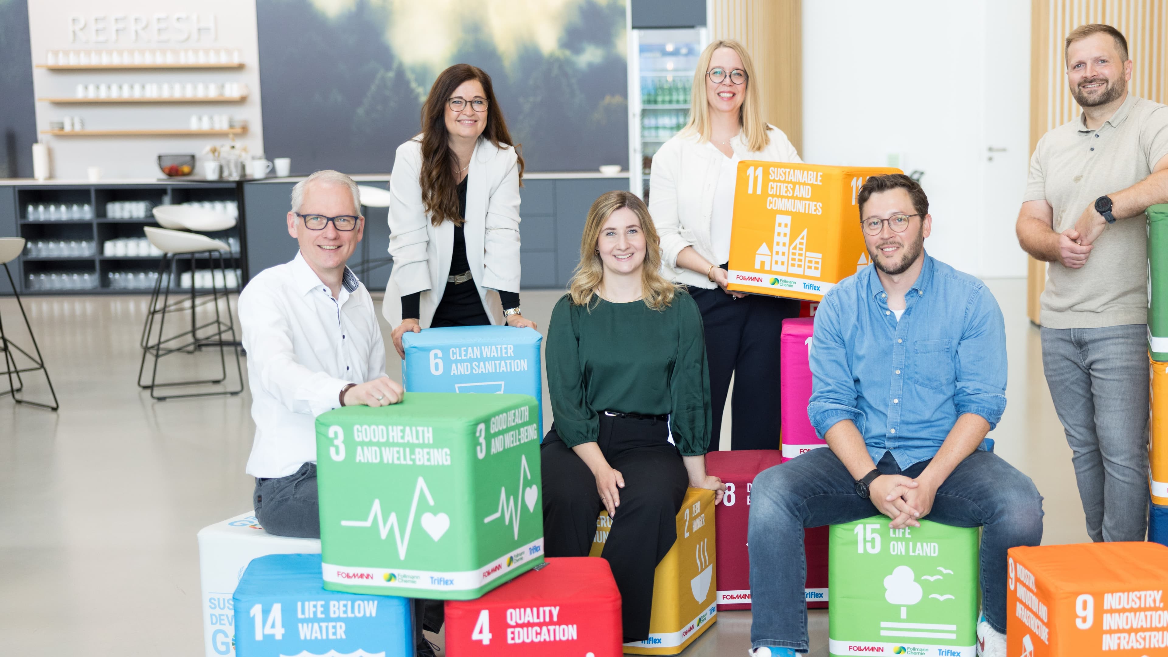 Employees of the Follmann Group in Minden Present the Company's Sustainability Goals and Teamwork Initiatives