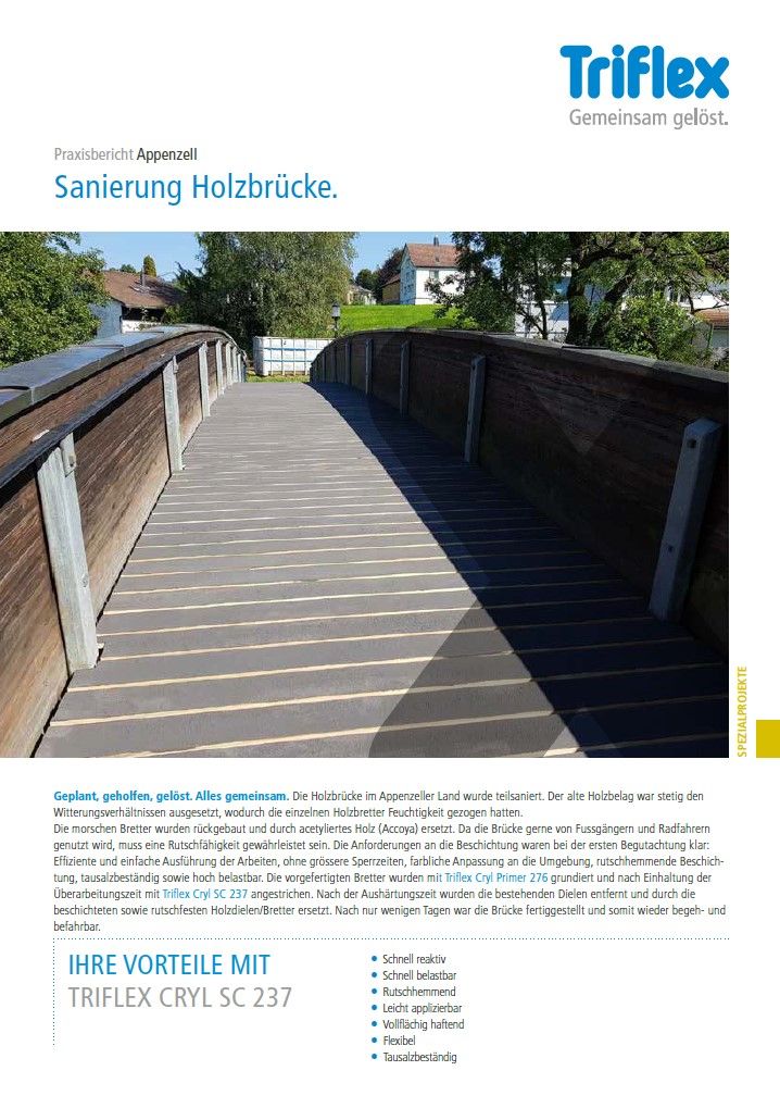 Referenz Sanierung Holzbrücke